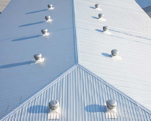 Commercial metal roof