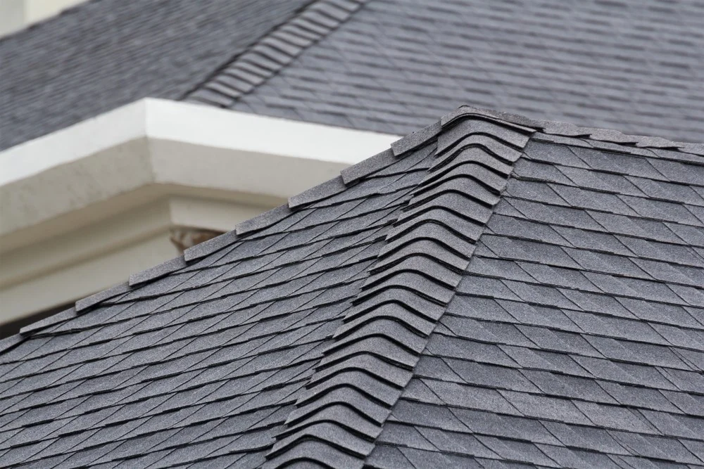 Architectural asphalt shingle roof