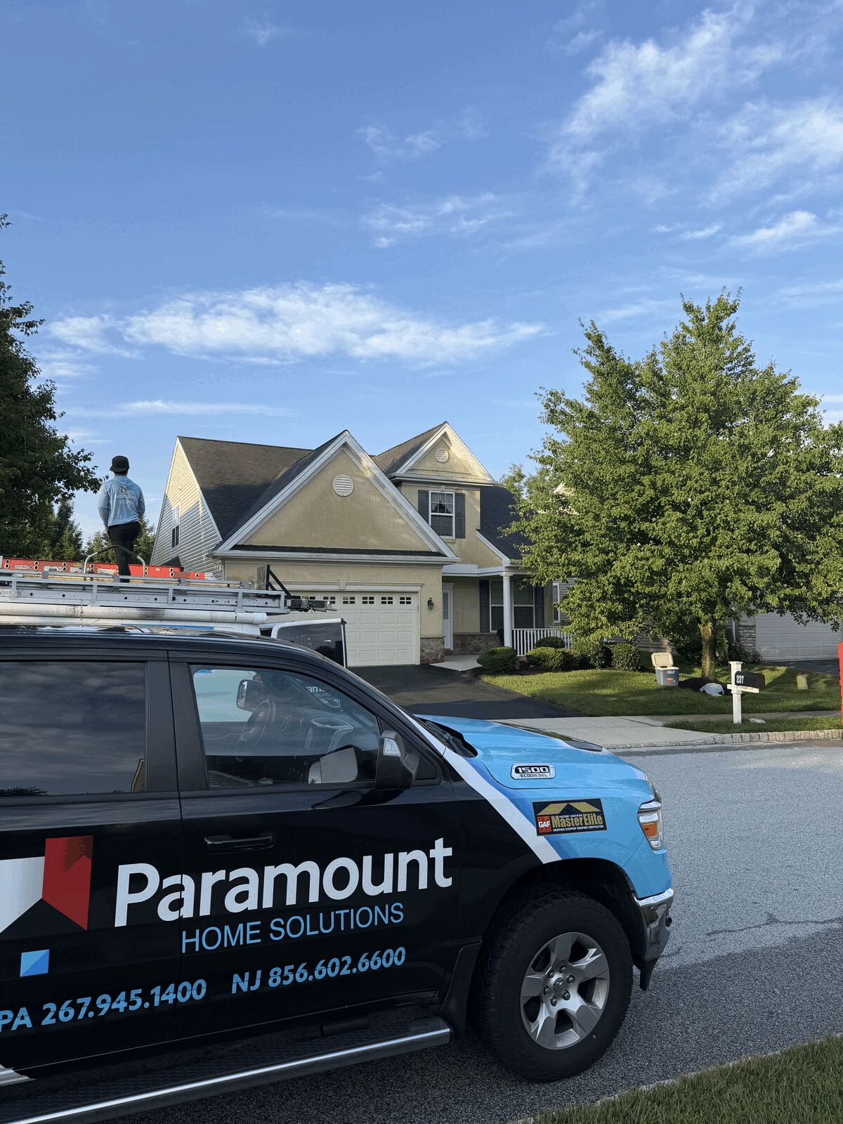 Paramount Home Solutions Replaces A Full Roof On Hendrickson Ln In West Grove, Pennsylvania