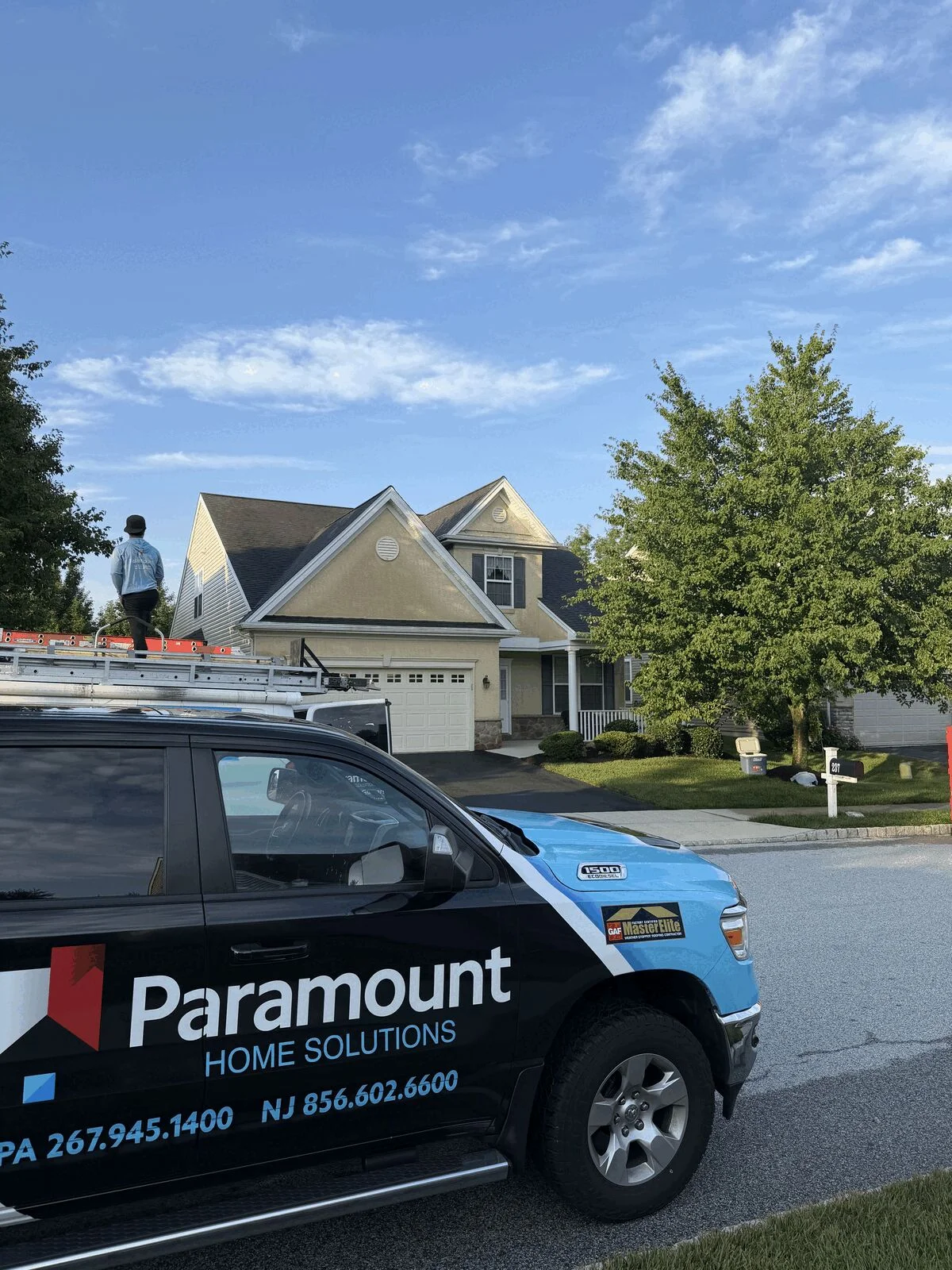 Paramount Home Solutions Replaces A Full Roof On Hendrickson Ln In West Grove, Pennsylvania